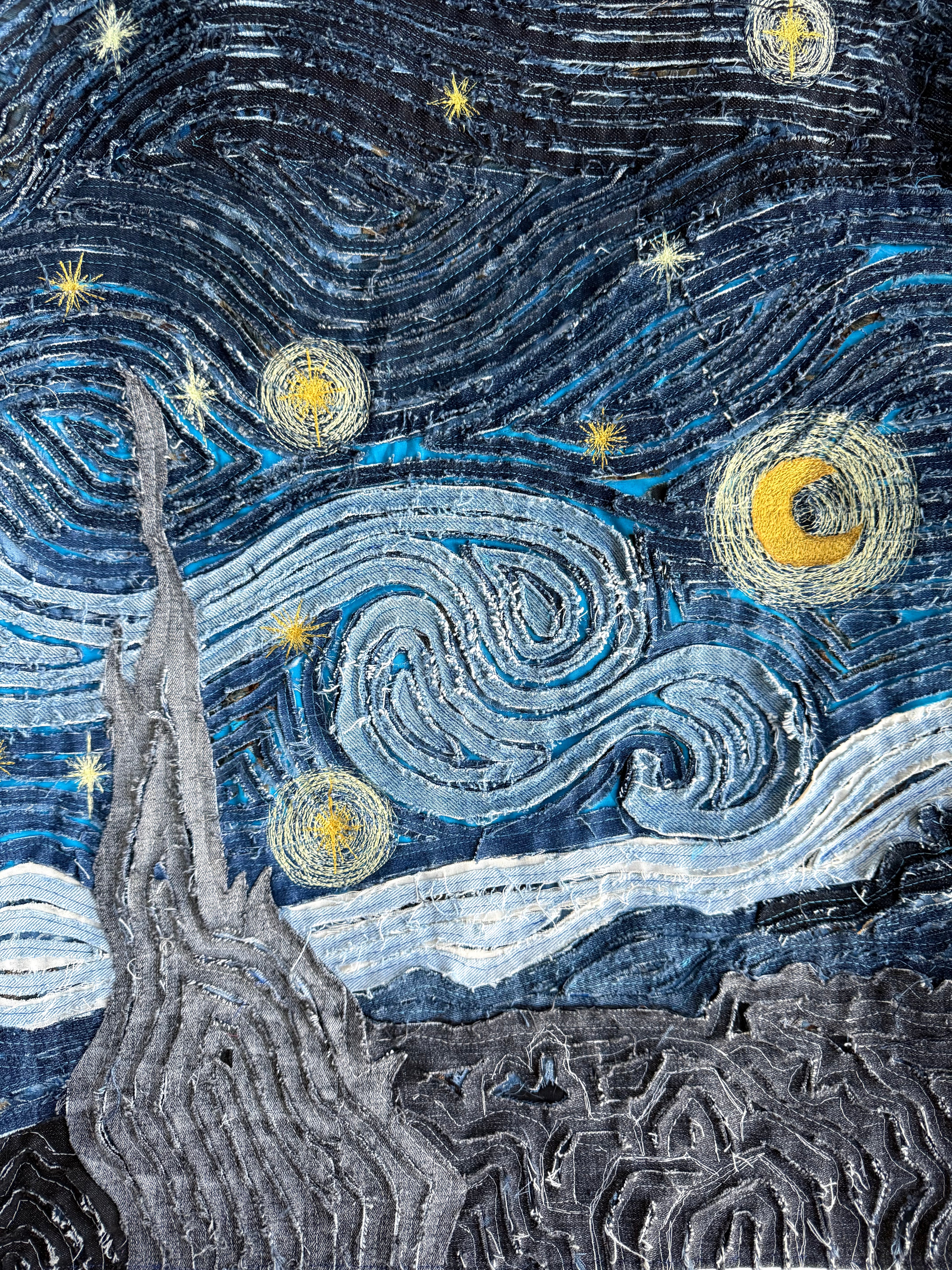 Starry Night - Denim Jacket